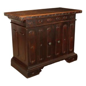 Buffet Baroque Ancien Modifié Noyer Italie XVIIIe Siècle