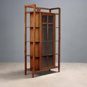 Antique Showcase Art Nouveau Beech Thonet Style XIX Century