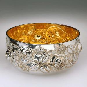 Silver Fruit Bowl By Brandimarte Florence Italy Second Half Of The 20th Century