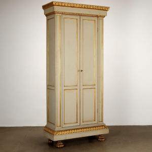Armoire Ancienne Style Néo-Baroque Bois Italie du XXe Siècle