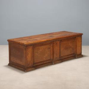 Coffre en noyer Italie, fin du XVIIIe siècle