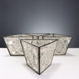 Groupe d'abat-jour en verre de Murano Italie Fin du XIXe siècle Début du XXe siècle