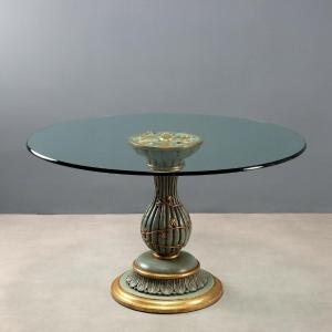 Round Table With Glass Top 