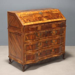 Baroque Walnut Drop-leaf Cabinet