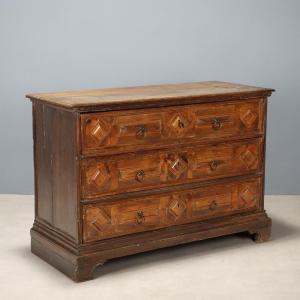 Baroque Walnut Chest Of Drawers Veneto Early 18th Century