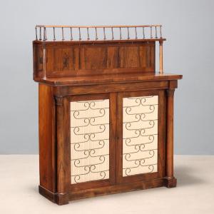 Petite Bibliothèque Ancienne Bois de Violette Royaume-Uni '800 Angleterre, XIXe Siècle