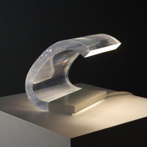 Oluce '281 Acrylic' Lamp Vintage Design By Gianni And Joe Colombo