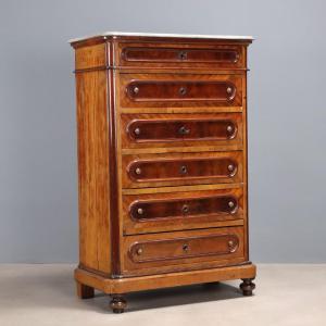 Mahogany Chest Of Drawers, Italy, Late 19th Century