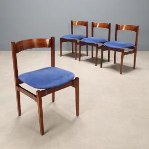 Chaises Cassina '101' Vintage Design G. Frattini des Années 60