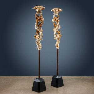 Pair Of Candlesticks, Milan, Ca. 1750