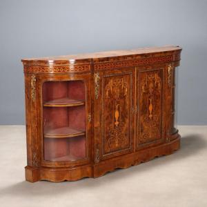 Buffet Ancien Bruyère de Noyer Acajou Érable Royaume-Uni '800 Angleterre