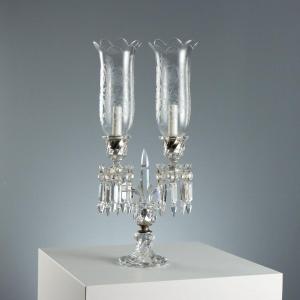 Bohemian Crystal Table Lamp, Italy, Early 20th Century