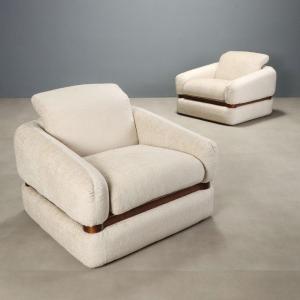 Vintage Armchairs Design Italy 70s