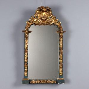 Carved And Gilded Wooden Mirror - Italy, 19th Century; Italy, Mid-19th Century