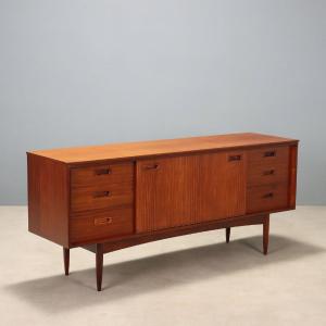 Vintage Sideboard Teak Drawers Design United Kingdom 1960s Original