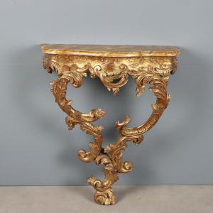 Console Goutte Style Rococo Italie, début du XXe siècle