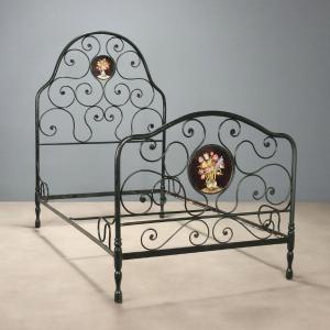Mid-19th-century Italian Wrought-iron Single Bed