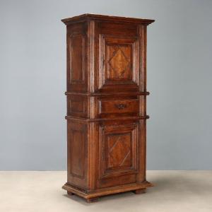 Buffet en Chêne de Style Baroque avec Coffre-fort Italie, fin du XIXe siècle