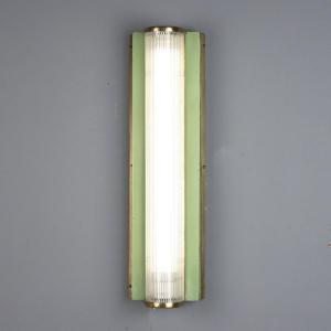 Vintage Wall Lamp Brass Glass Design Italy 1940s-1950s Originals