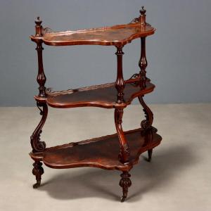 Étagère Louis Philippe Ancienne Noyer Bruyère Italie XIXe Siècle