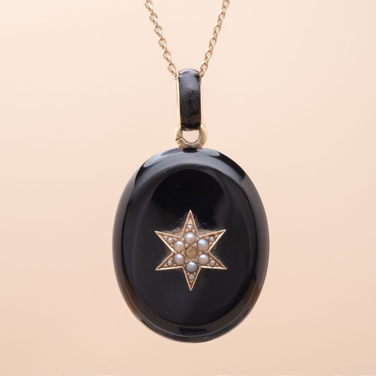 Old Cassolette Onyx Pendant-photo-2