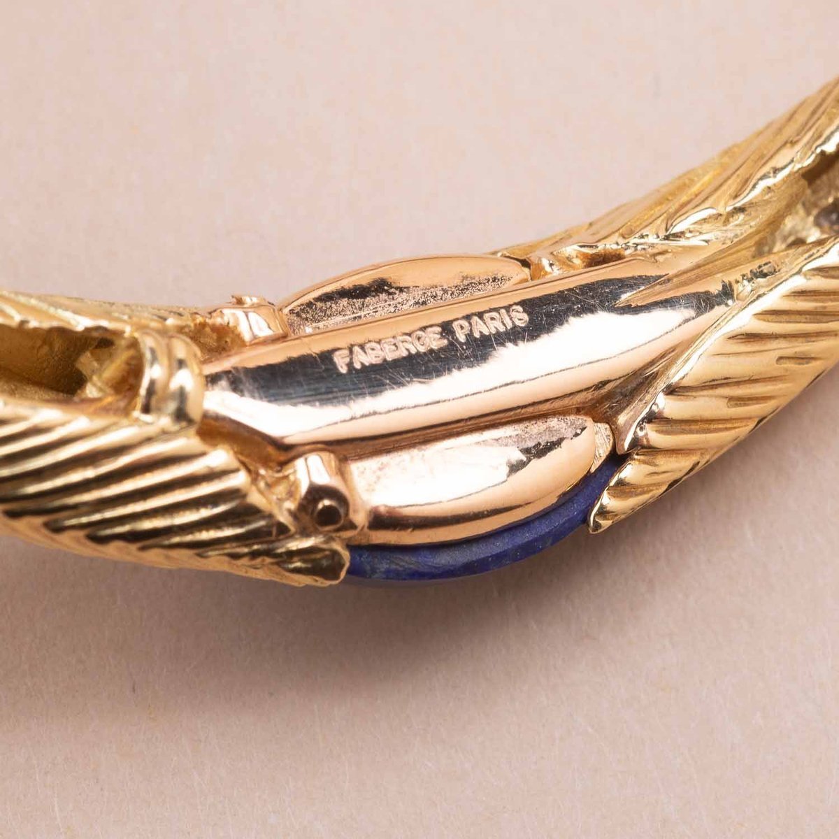 Fabergé Bracelet Moderniste Or Jaune Lapis Lazuli-photo-3