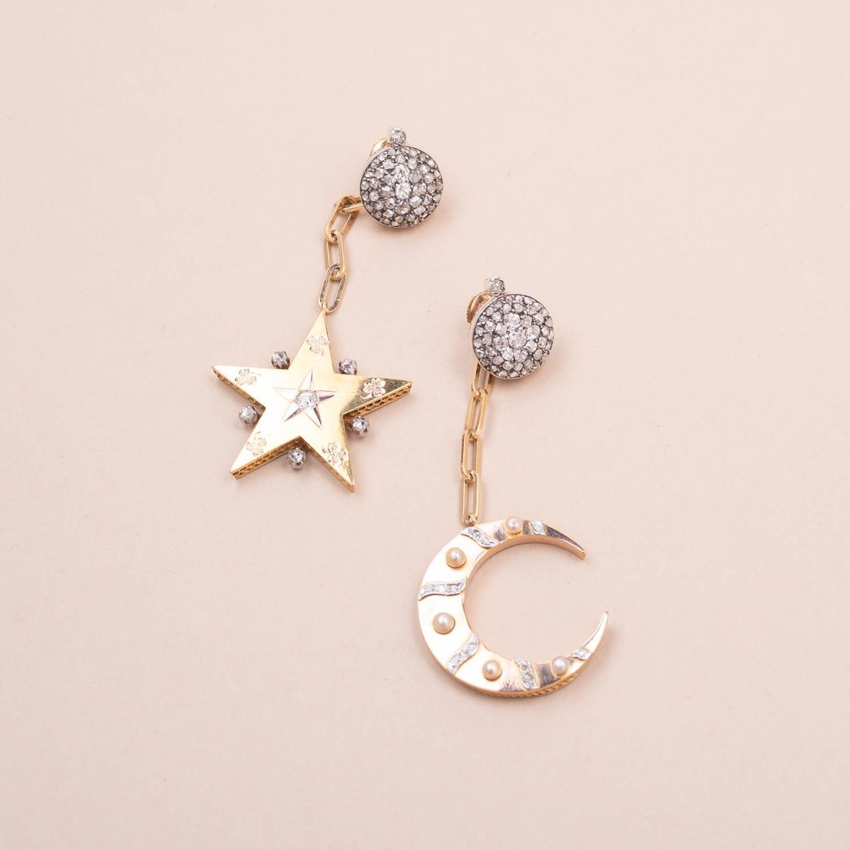 Pendants Liane Etoile Lune Or Combo-photo-4