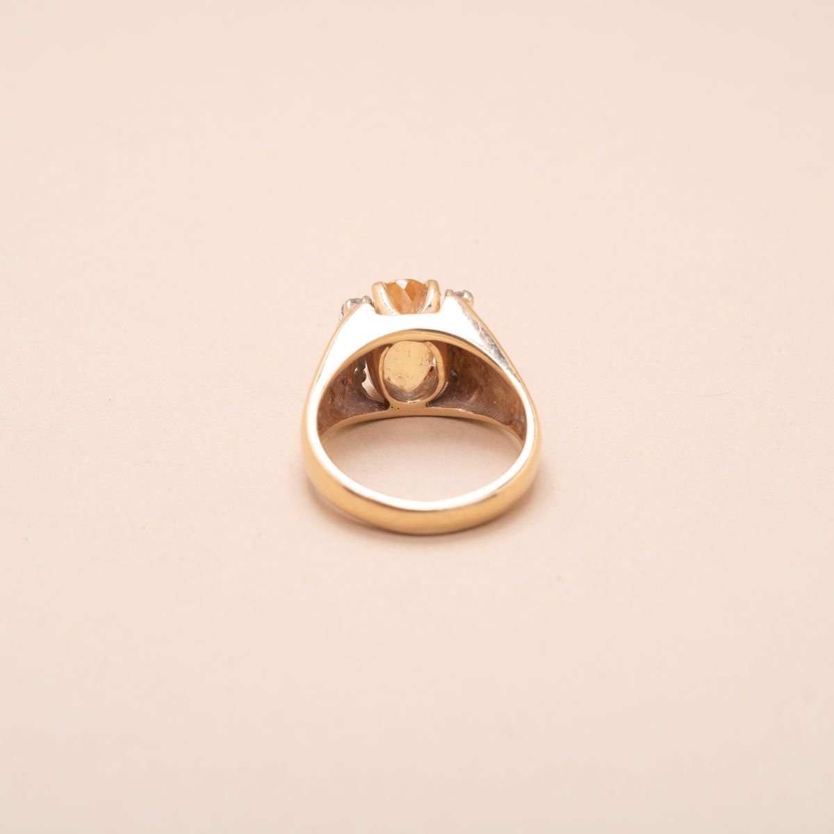 Vintage Imperial Topaz Ring 5.5 Carats -photo-4