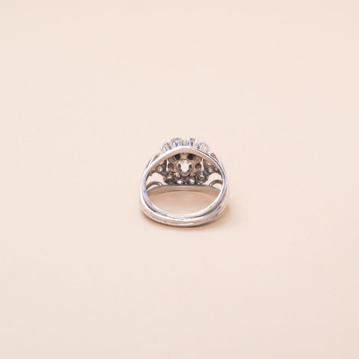 Vintage Diamond Thread Ring 0.65 Carat-photo-3