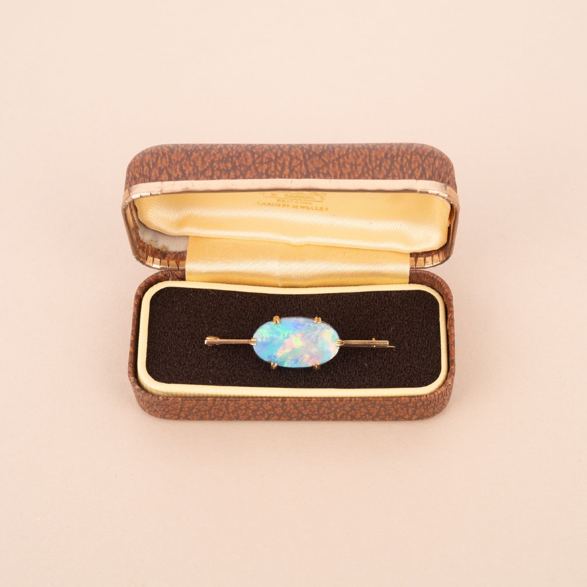 Vintage Opal Line Brooch 1960-photo-2