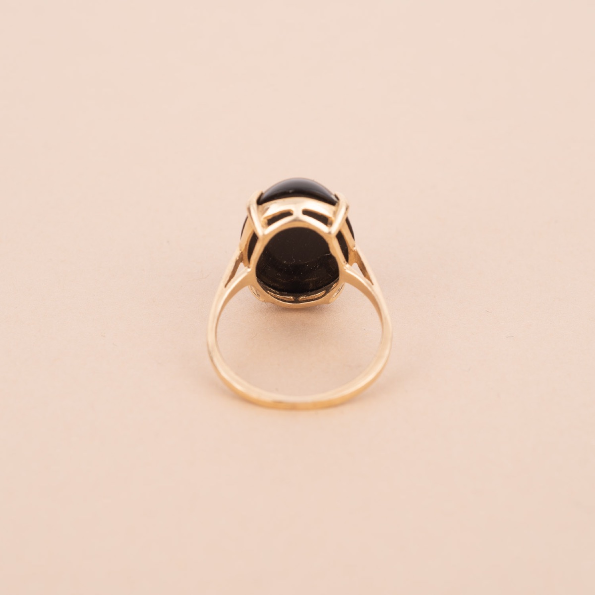 Vintage Cabochon Onyx Ring-photo-2