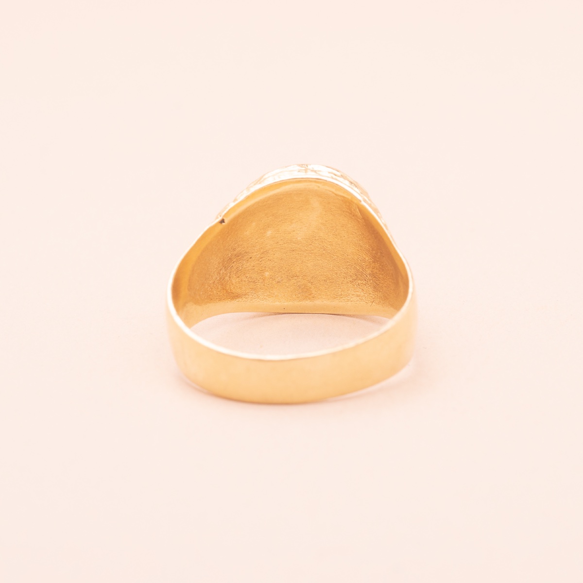 Vintage Oval Ruby Signet Ring-photo-3