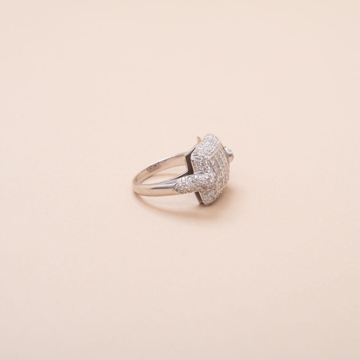 Princess Rectangular Diamond Ring -photo-2
