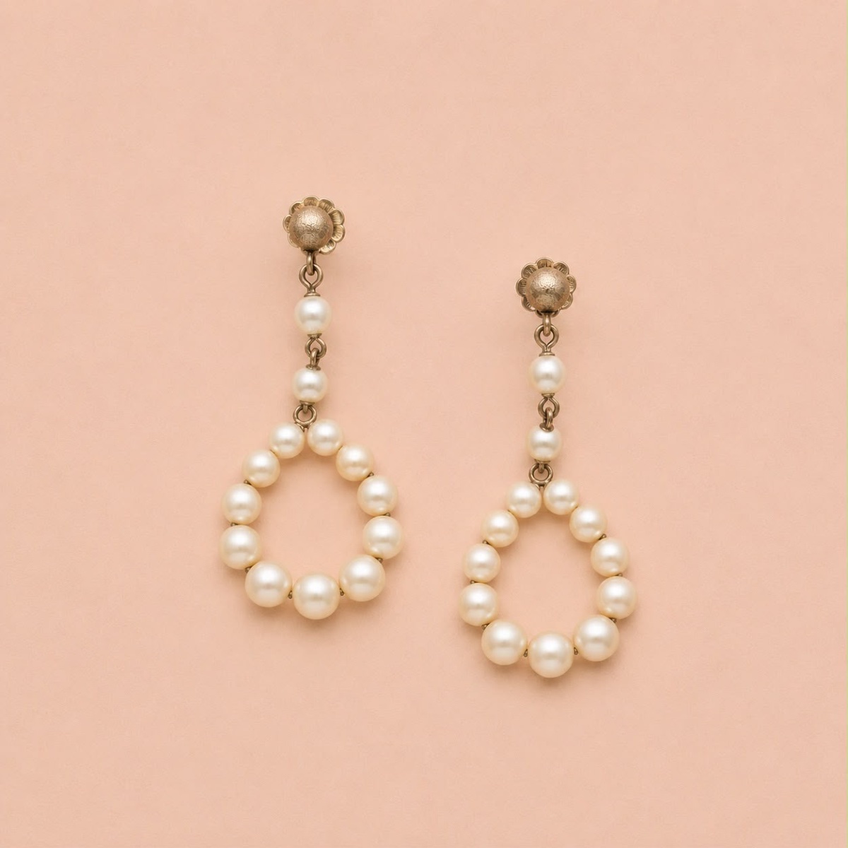 Boucles Anciennes Perles 1900