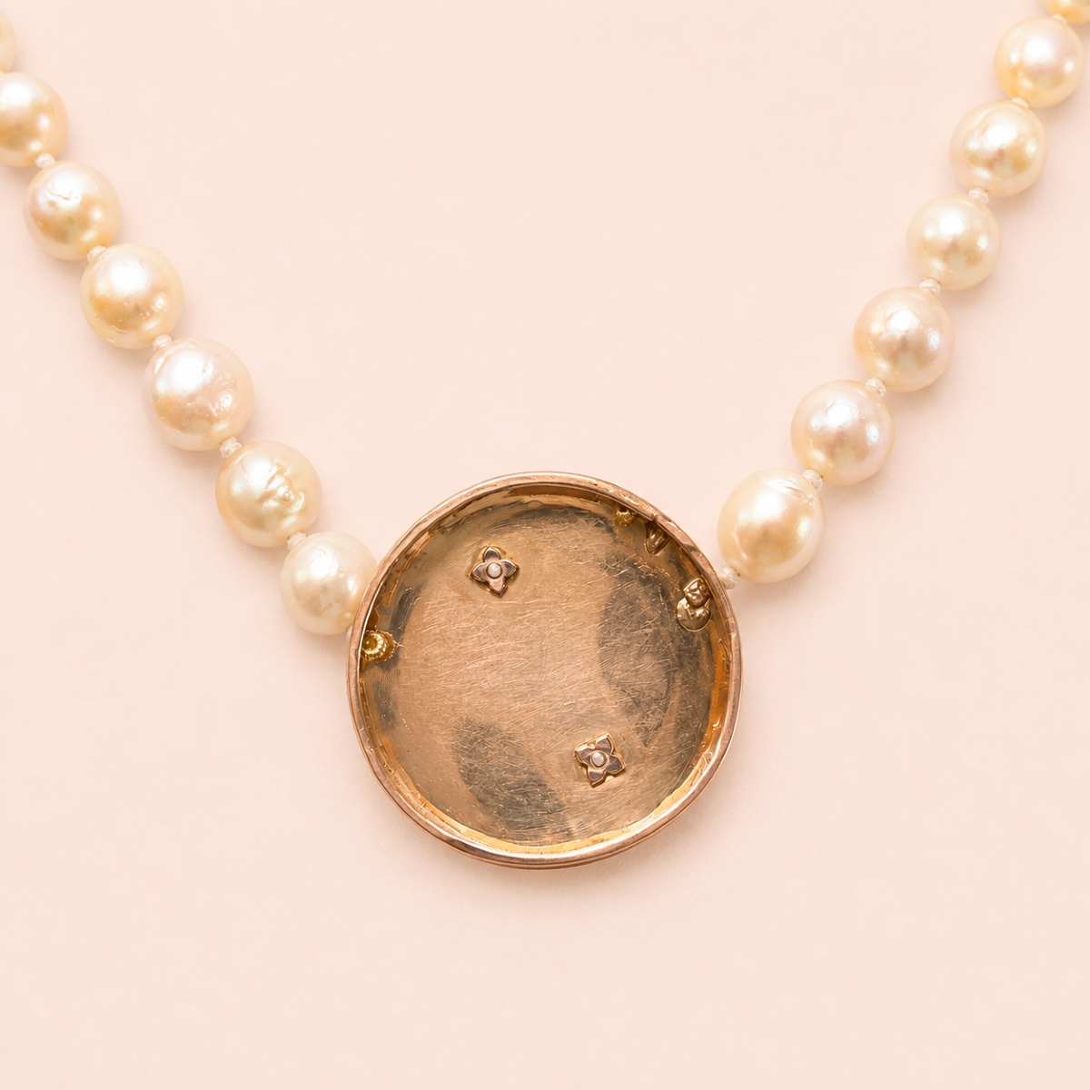 Collier Leo Perles Or-photo-3