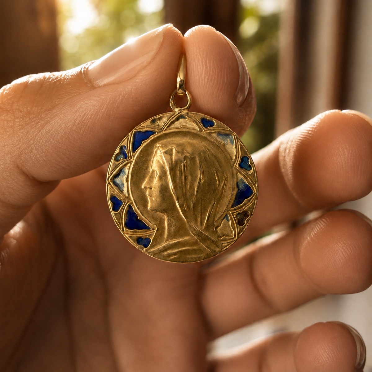 Round Gold "marie Ancienne" Medal-photo-3