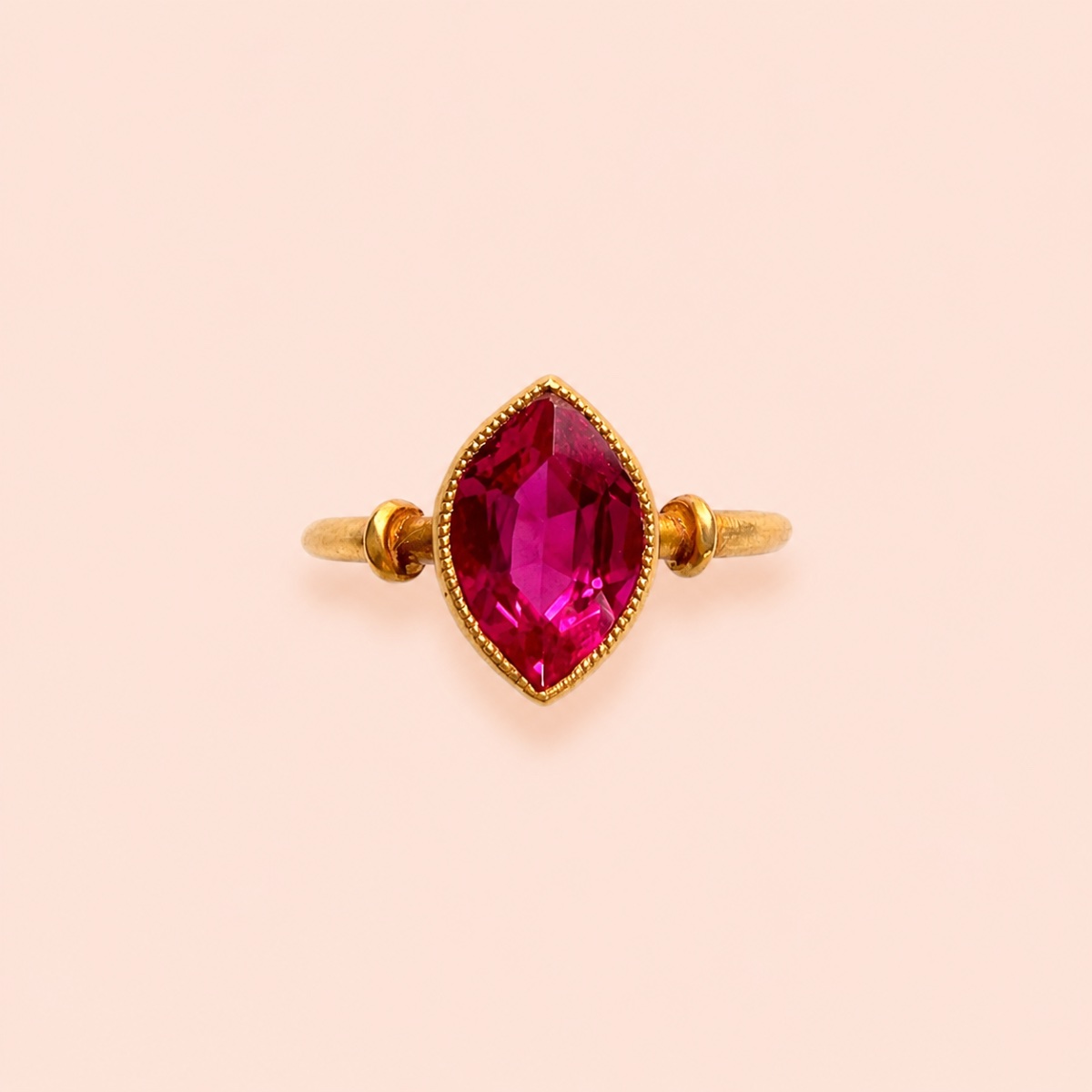 Bague Ancienne de Jeune Fille Rubis de Verneuil-photo-2