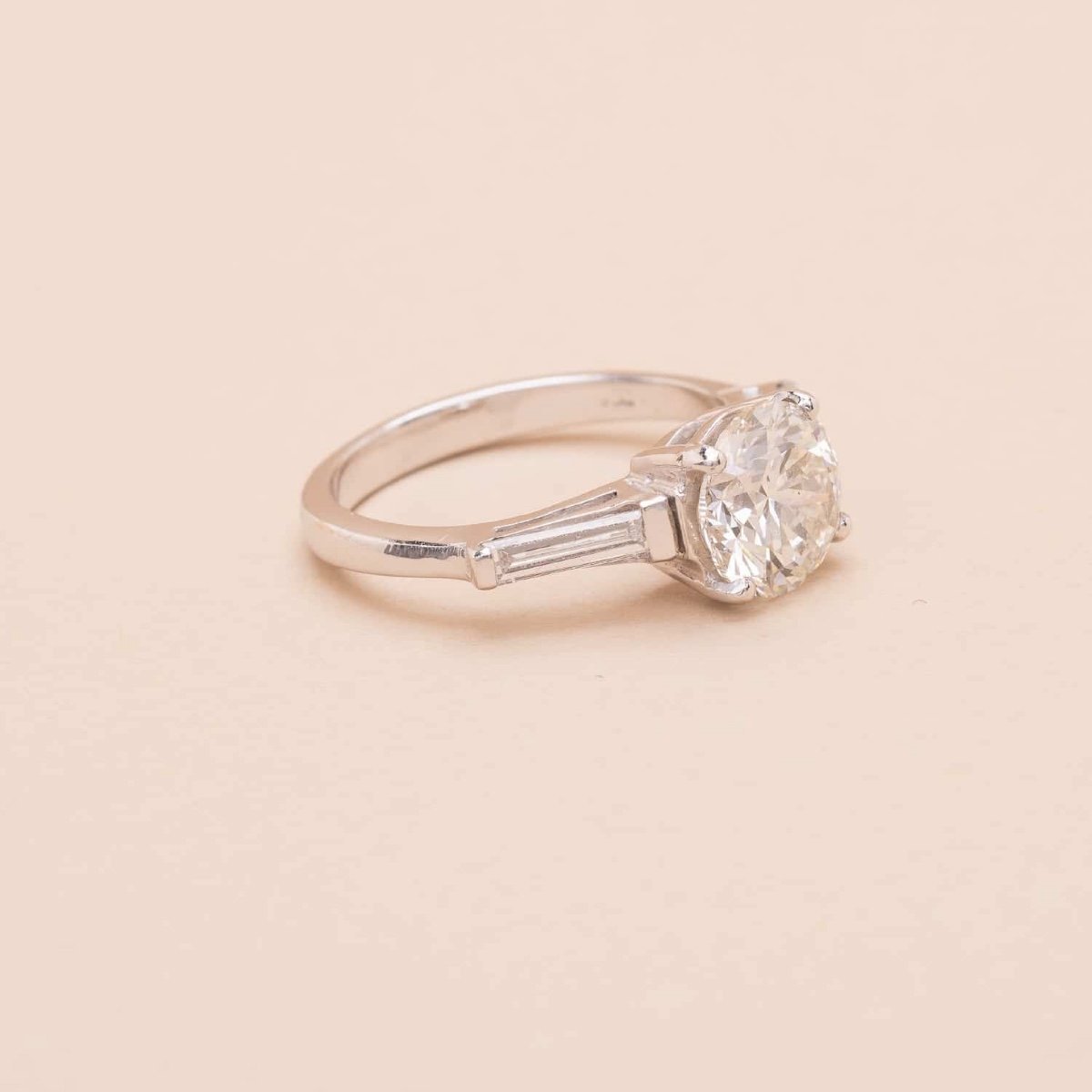 Solitaire Or Diamant 2.02 Carats -photo-2