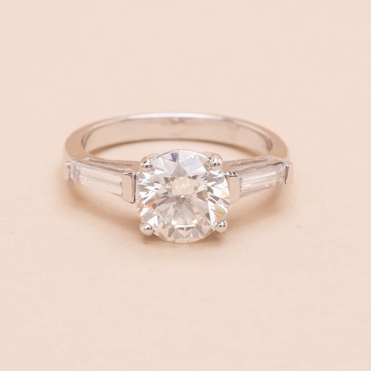 Solitaire Or Diamant 2.02 Carats 