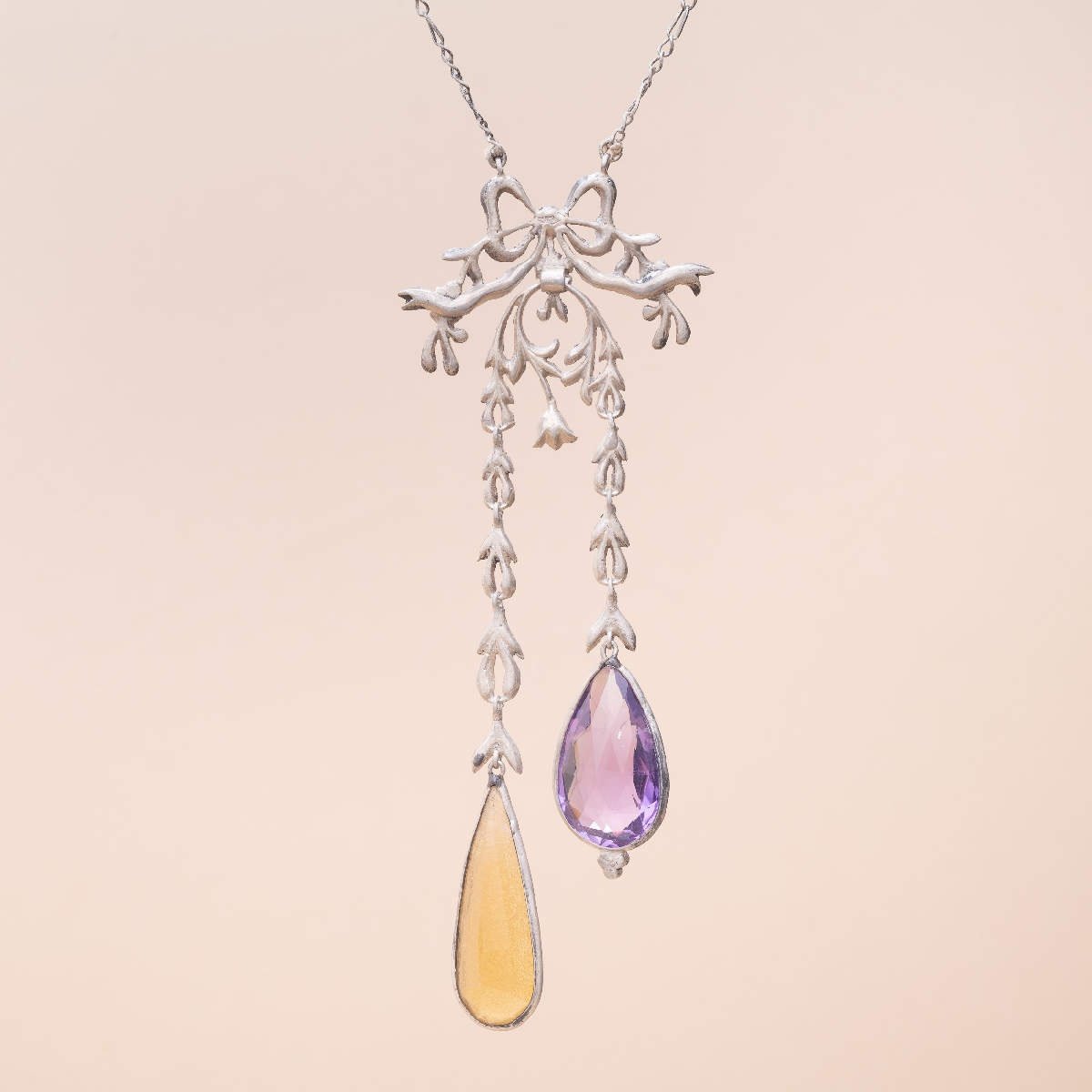 Belle Epoque Negligee Citrine Amethyst Necklace-photo-2