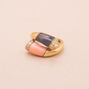 Vintage Kutch Coral Ring