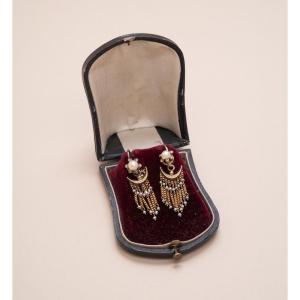 Boucles Anciennes Croissant de Lune