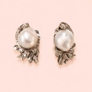 Boucles d’Oreilles Vintage Liz Perles