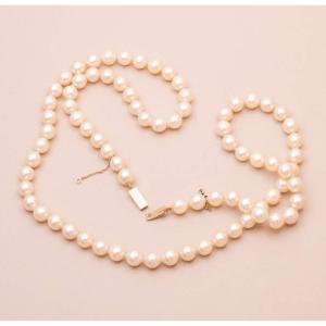 Opéra Pearl Necklace Ivory / Gold