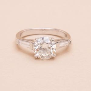 Solitaire Or Diamant 2.02 Carats 