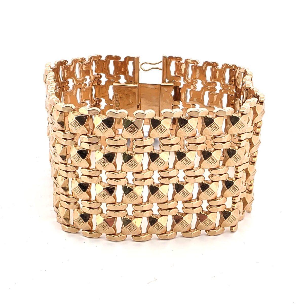 Solid And Imposing 50' 18kt Yellow Gold Bracelet-photo-4