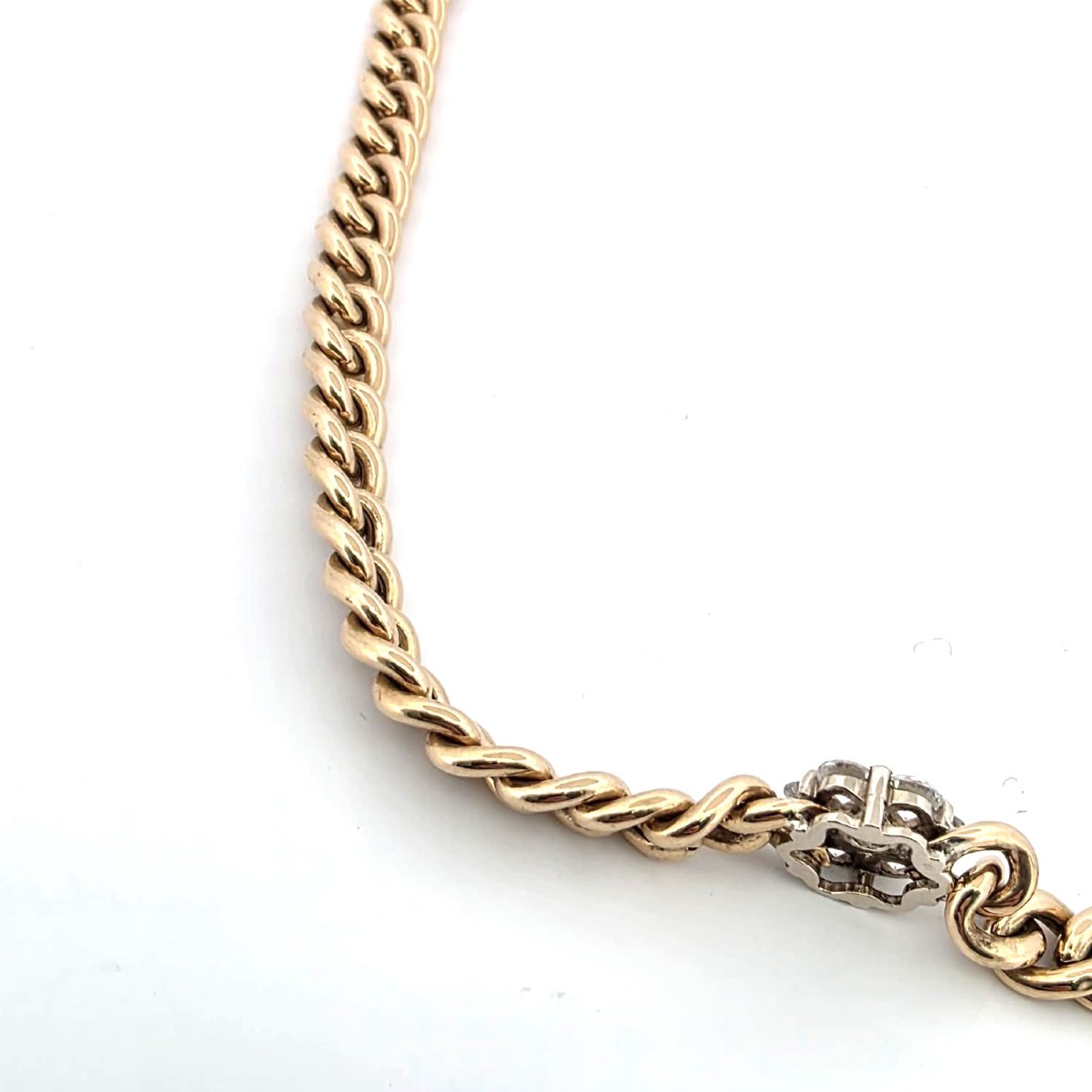 18kt Yellow Gold Necklace With Diamonds-photo-1