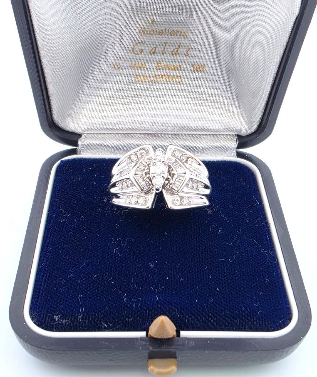 White Gold Ring With Diamonds