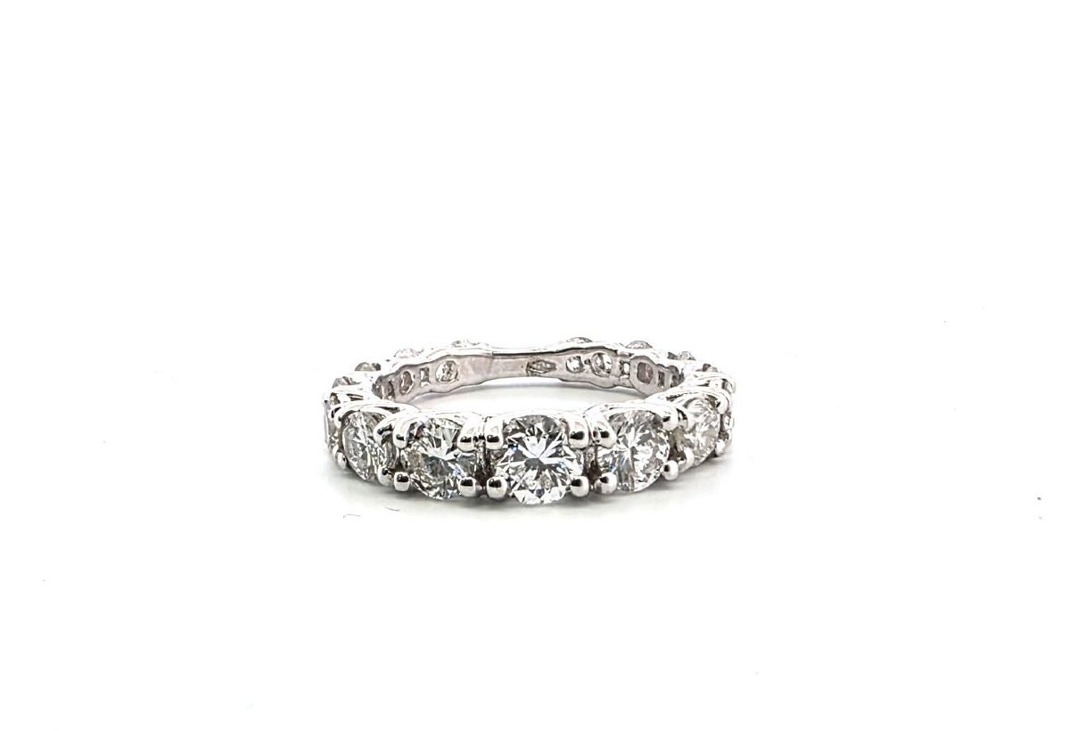 18kt White Gold Ring With Diamonds-photo-6