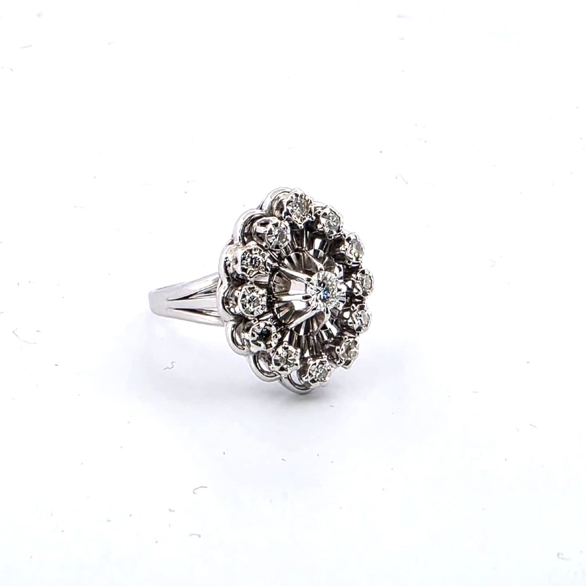 Bague en or blanc 18kt avec diamants-photo-2